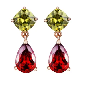 Kairangi Earrings for Women and Girls | Fashion Multicolor Stone Crystal Drop | Accessories Jewellery for Women Drop Earrings | Birthday Gift for Girls and Women Anniversary Gift for Wife