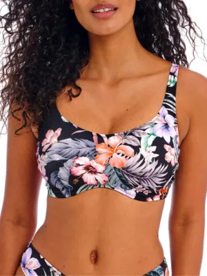 Kamala Bay Bralette Bikini Top - Midnight