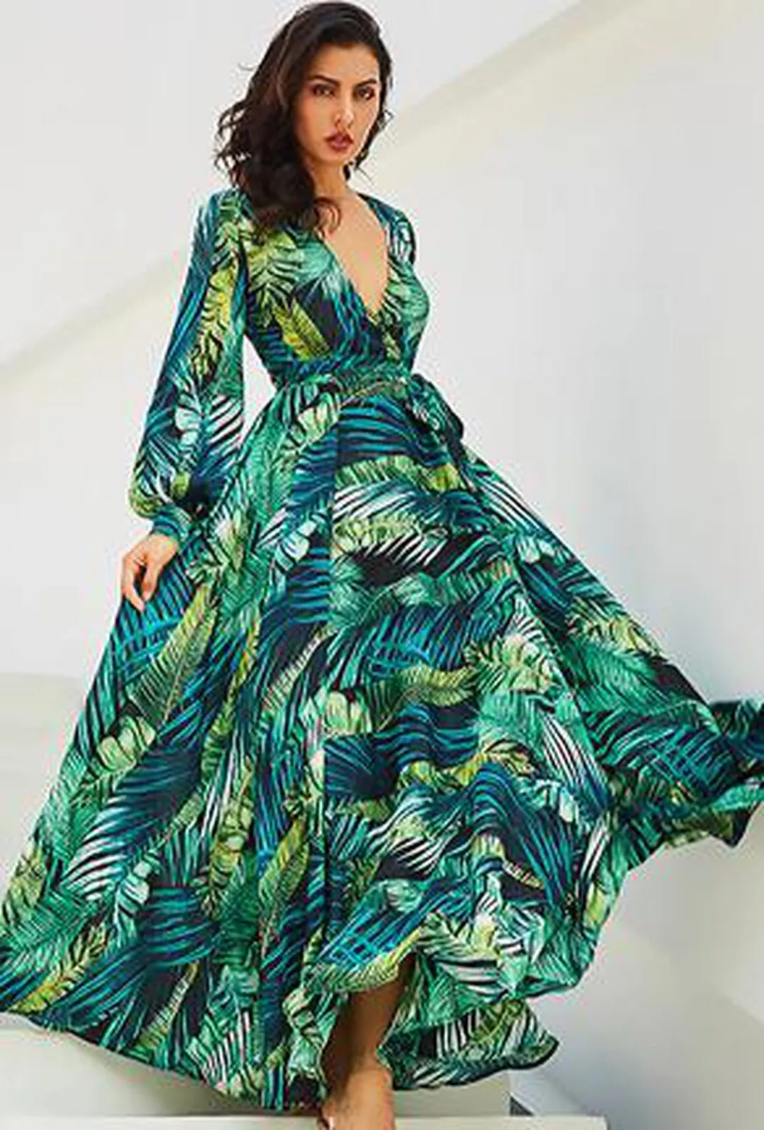 KAMALA - ROBE PRINT DRESS