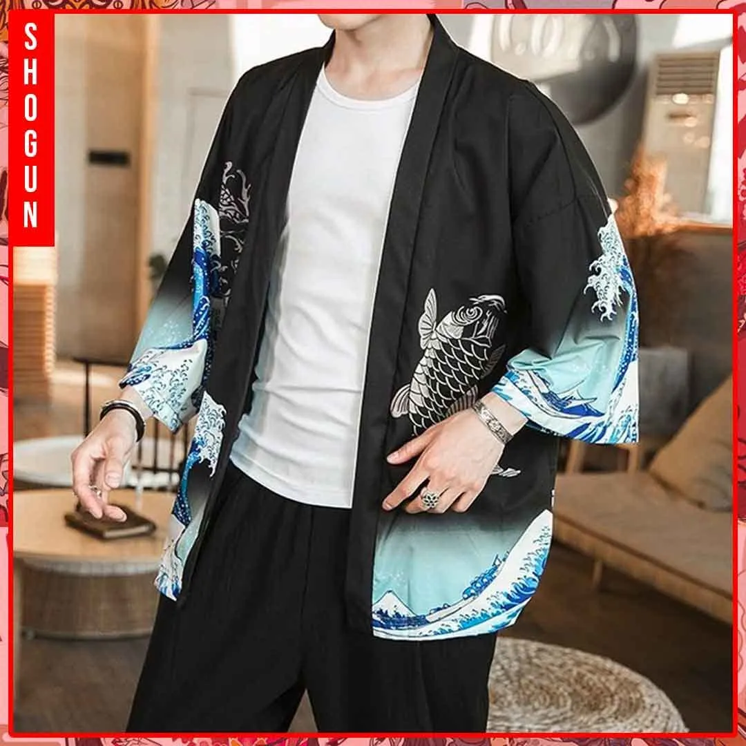 Kanagawa Men's Kimono Jacket