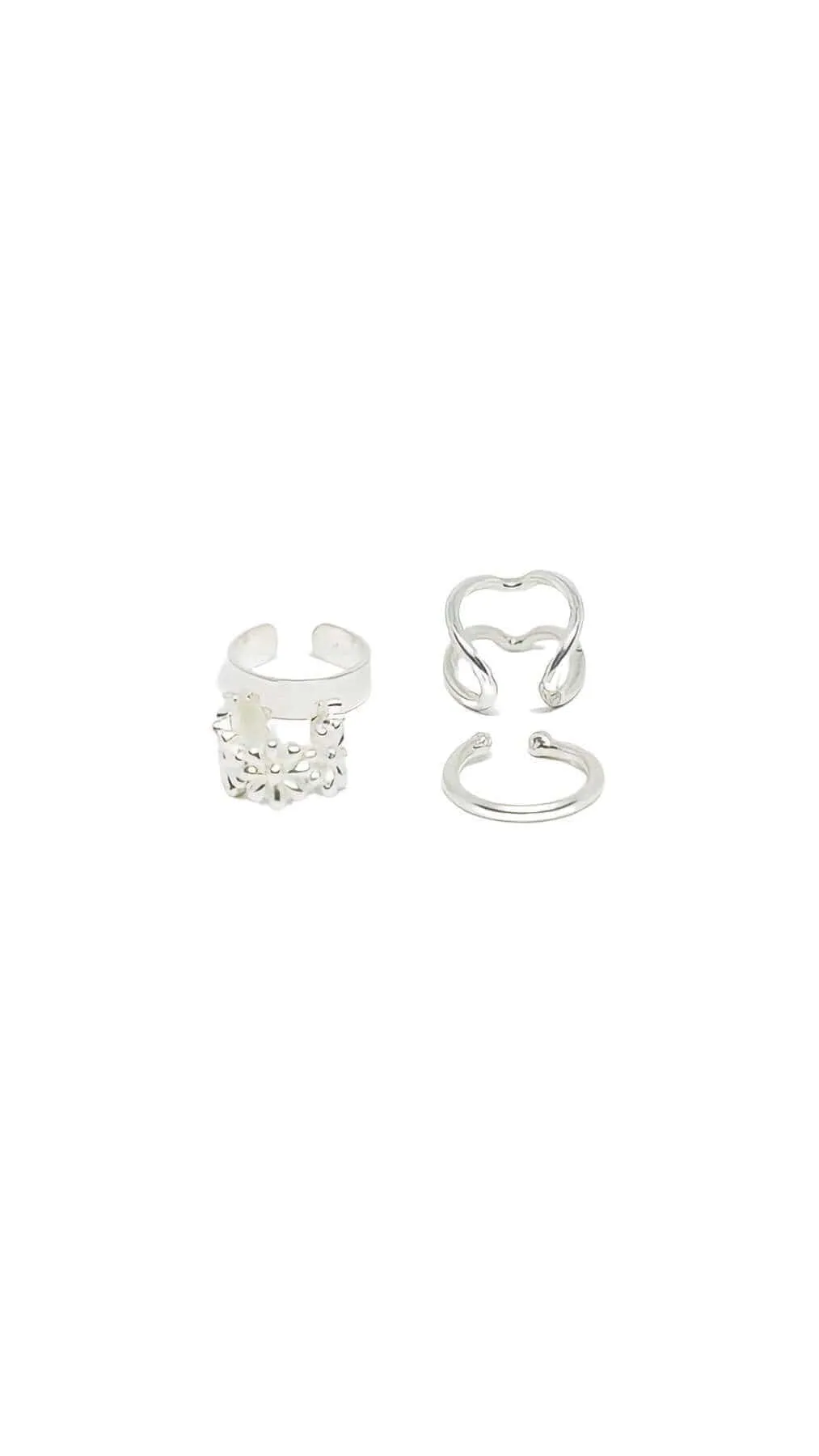 Kanaus Jewelry® Set: Aretes Clipper Silver II