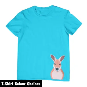 Kangaroo Hem Print Childrens T-Shirt (Various Colours)