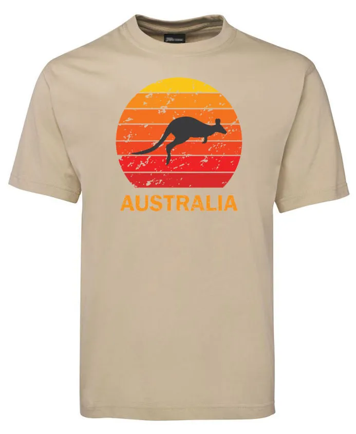 Kangaroo Sunset Australia Adults T-Shirt (Various Colours)