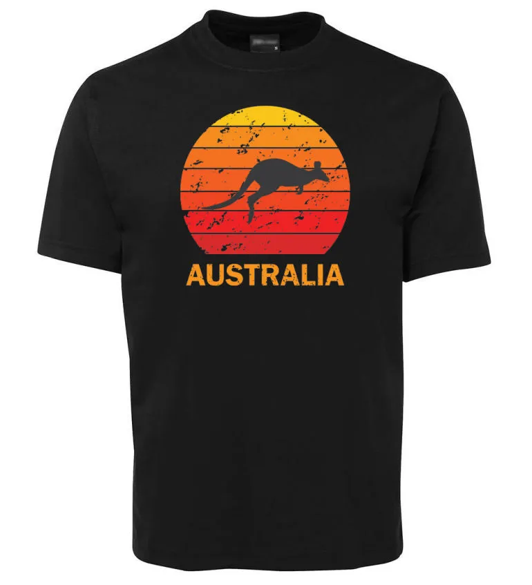 Kangaroo Sunset Australia Adults T-Shirt (Various Colours)