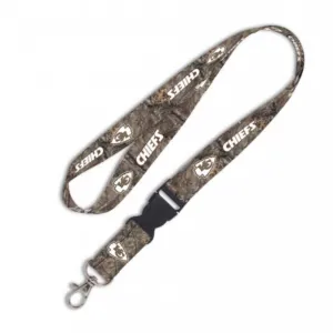 Kansas City Chiefs NFL WinCraft Camouflage Camo Snap Buckle Licensed Lanyard