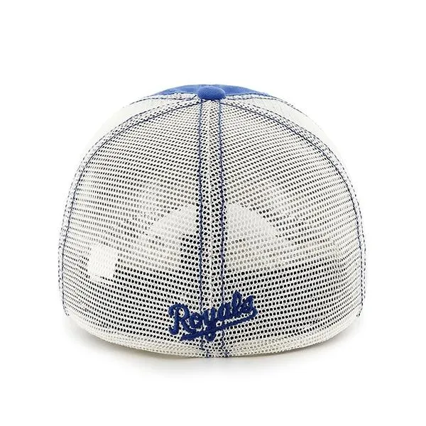 Kansas City Royals 47 Brand Blue White Mesh Rockford Closer Flexfit Hat Cap