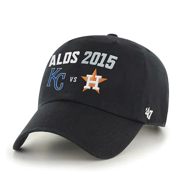 Kansas City Royals Houston Astros 47 Brand 2015 Postseason ALDS Adjust Hat Cap