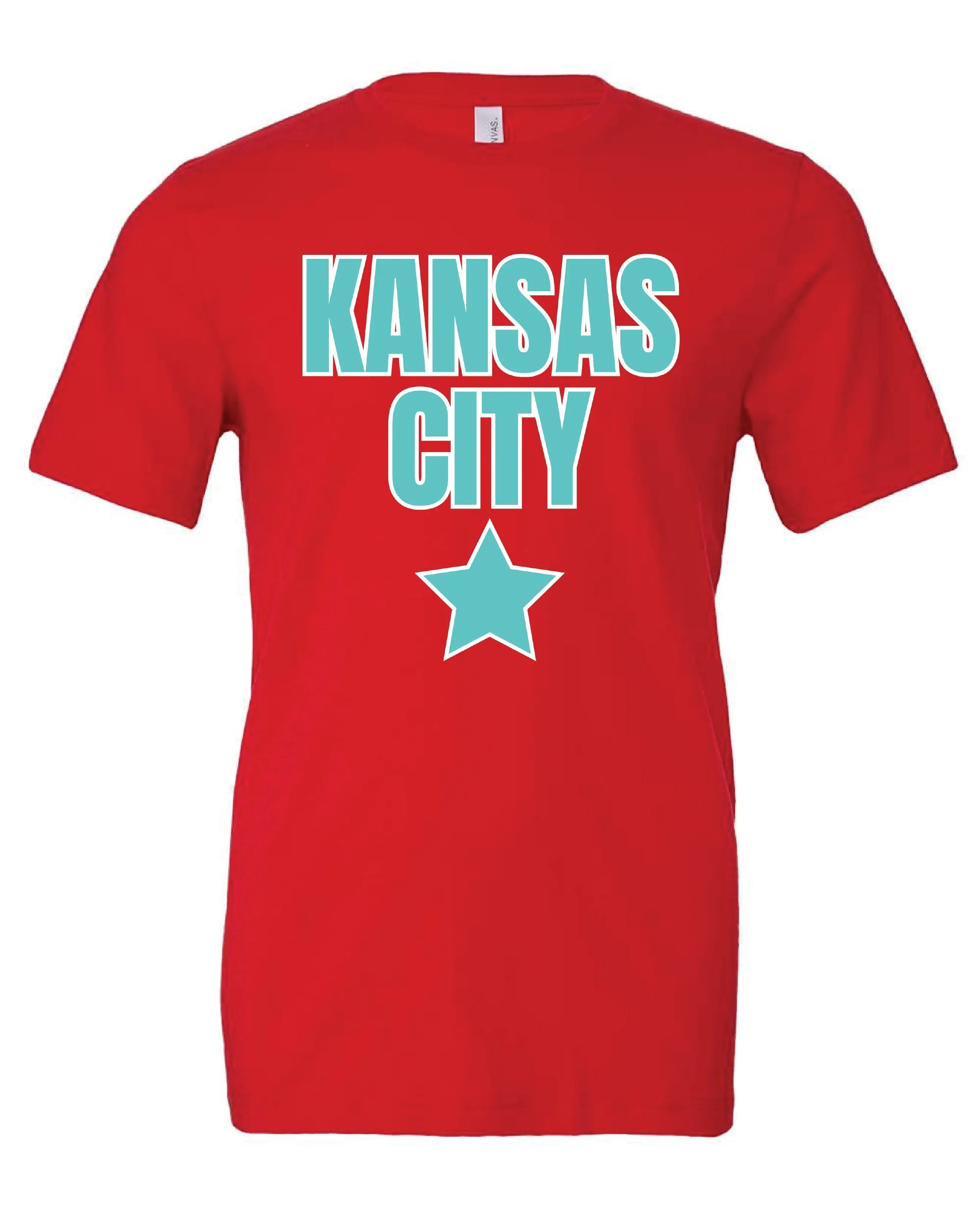 Kansas City Women's Soccer Star Red Tee