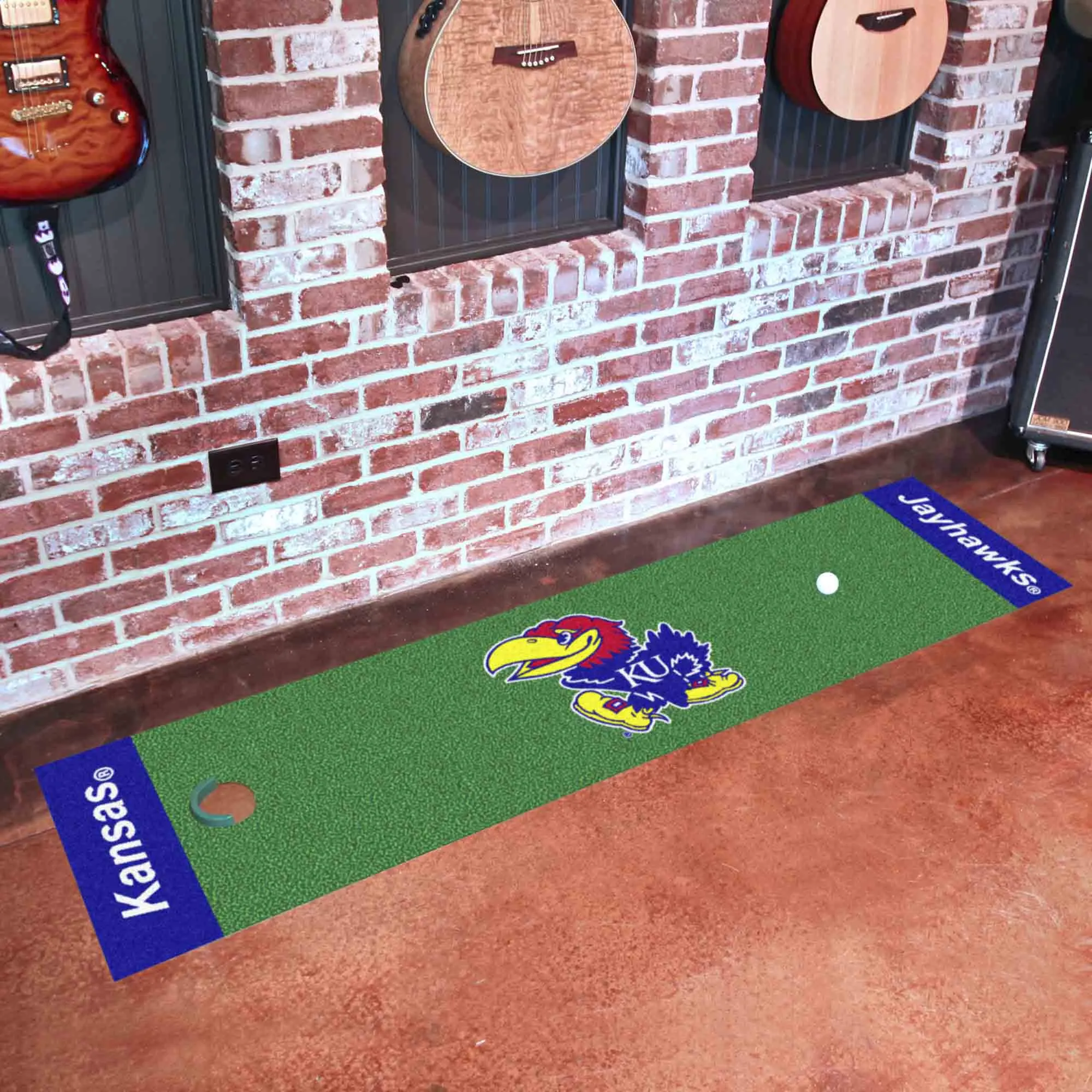 Kansas Jayhawks Putting Green Mat - 1.5ft. x 6ft.