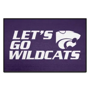 Kansas State Starter Mat Accent Rug - 19in. x 30in. Slogan Design