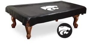 Kansas State Wildcats HBS Black Vinyl Billiard Pool Table Cover