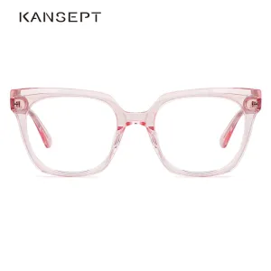 Kansept Women's Full Rim Cat Eye Acetate Alloy Frame Eyeglasses Me1202