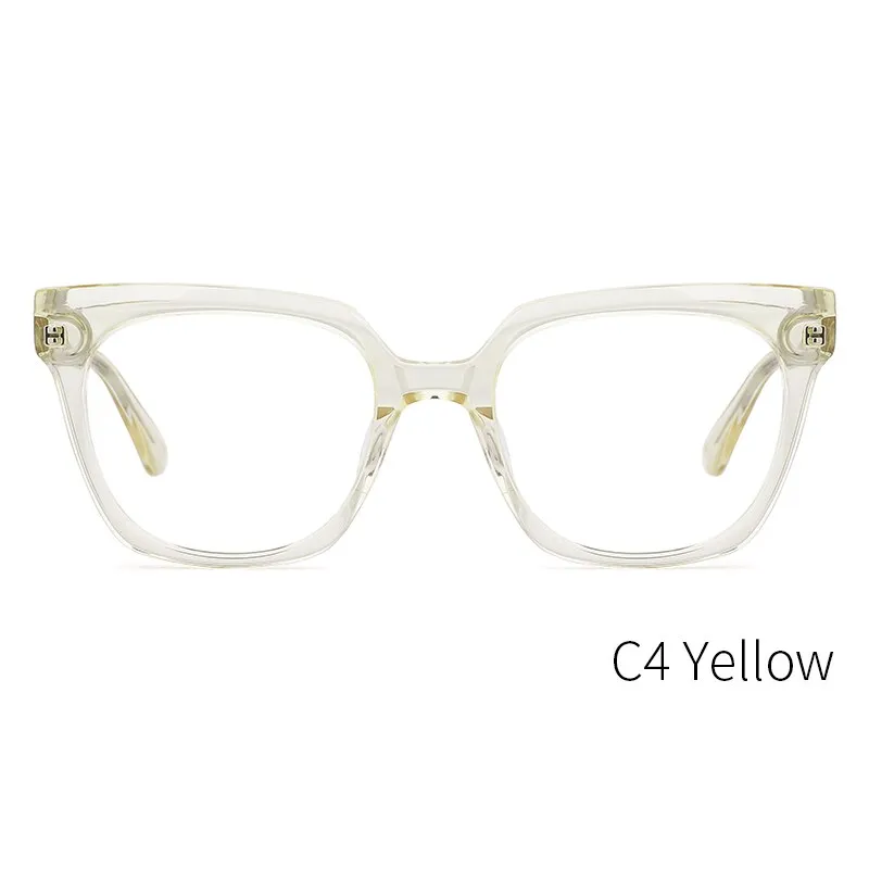 Kansept Women's Full Rim Cat Eye Acetate Alloy Frame Eyeglasses Me1202