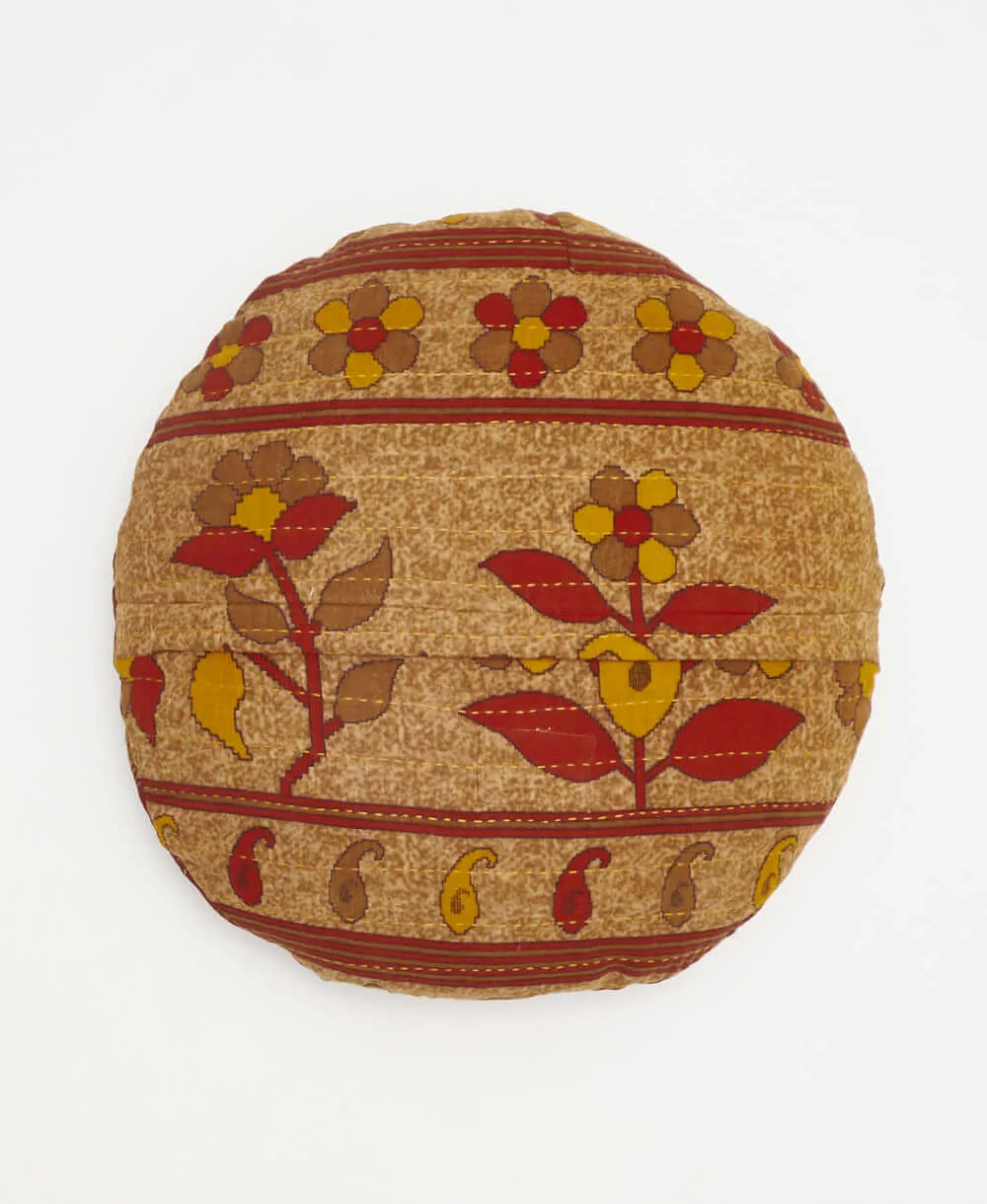 Kantha Round Pillow - No. 240302