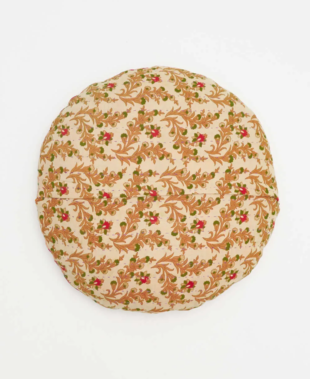 Kantha Round Pillow - No. 240317