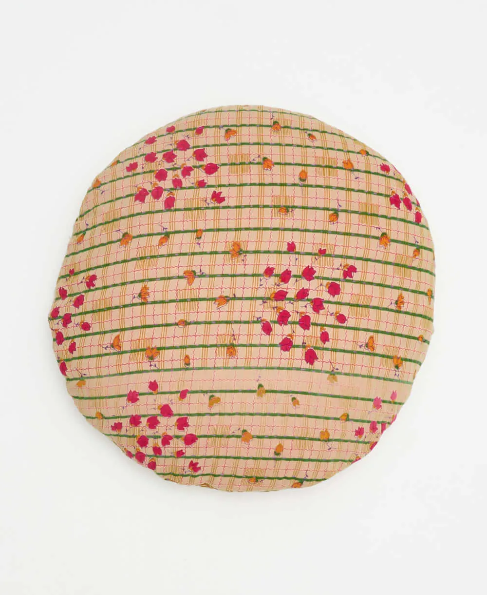 Kantha Round Pillow - No. 240317