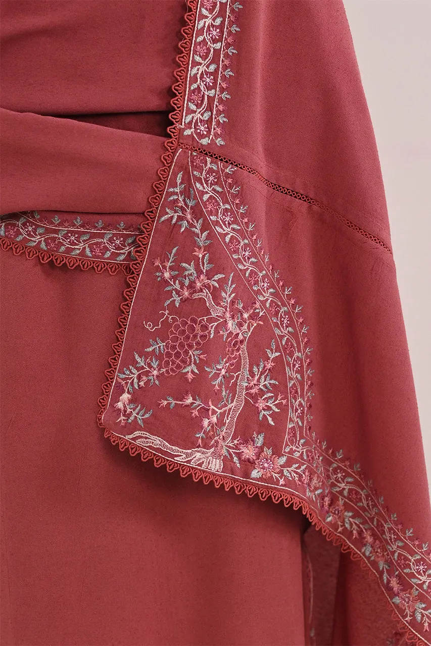 KARANDI'24-ROSEWOOD PINK LUXURY EMBROIDERED KARANDI SET (NEL-24628)