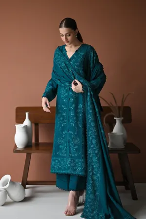 KARANDI'24-TEAL LUXURY EMBROIDERED KARANDI SET (NEL-24625) (RTS)