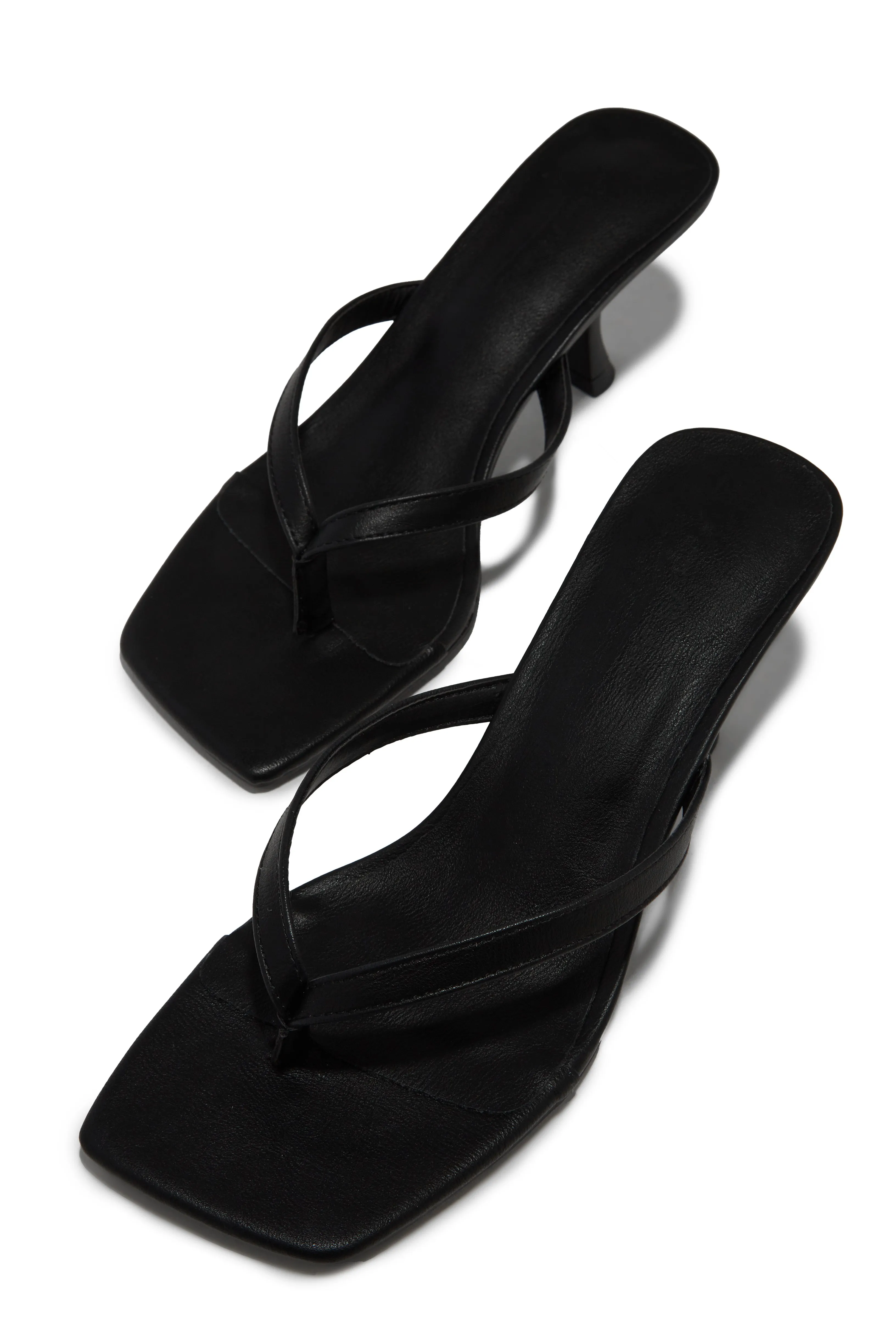 Karley Mid Heel Mules - Black