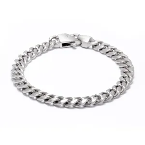 Kartel Classic Silver Curb Chain Bracelet