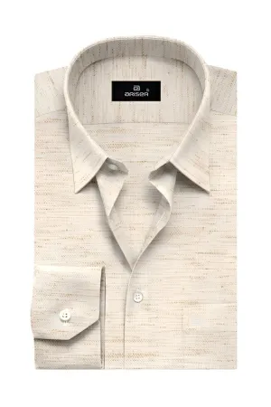 Kashmir - Light Brown Formal Shirts for Men | Ariser