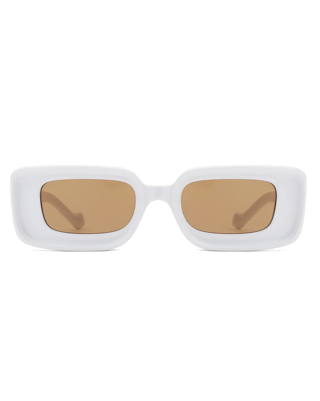 Kastieland - Chunky Narrow Rectangle Fashion Sunglasses for Women