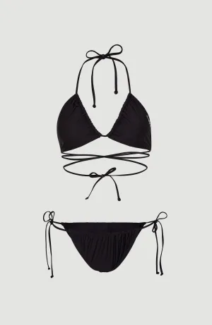 Kat Becca Women Of The Wave Triangle Bikini Set | Black Out