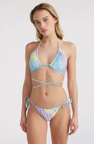 Kat Becca Women Of The Wave Triangle Bikini Set | Blue Tie Dye