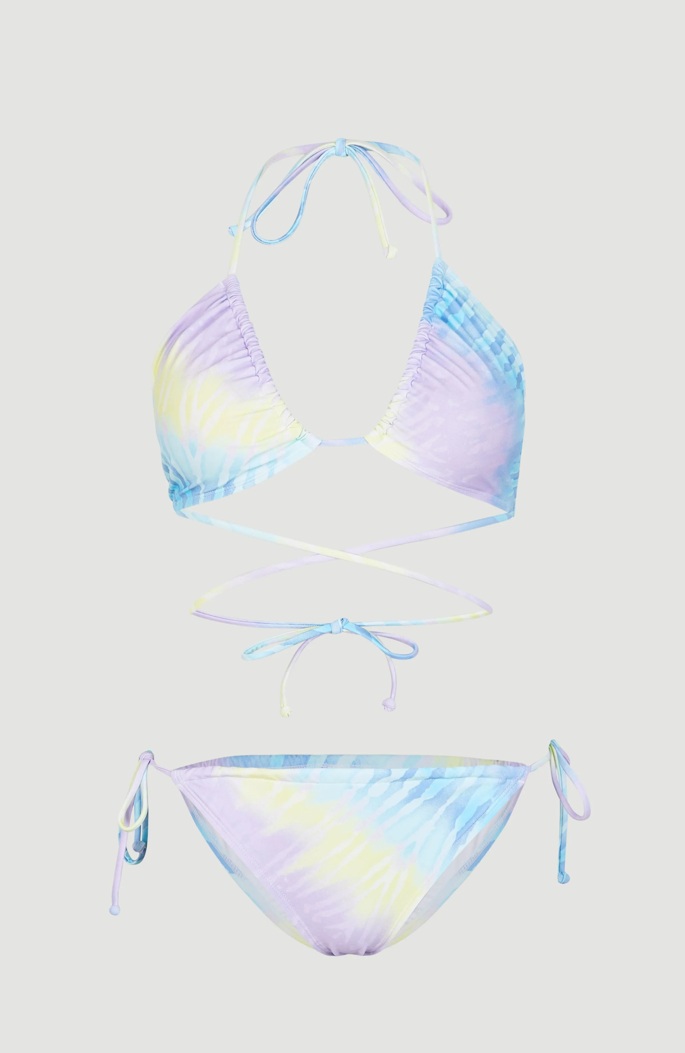 Kat Becca Women Of The Wave Triangle Bikini Set | Blue Tie Dye