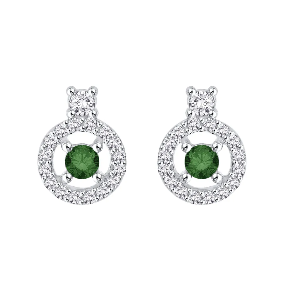 KATARINA 1/2 cttw Diamond Halo Earrings