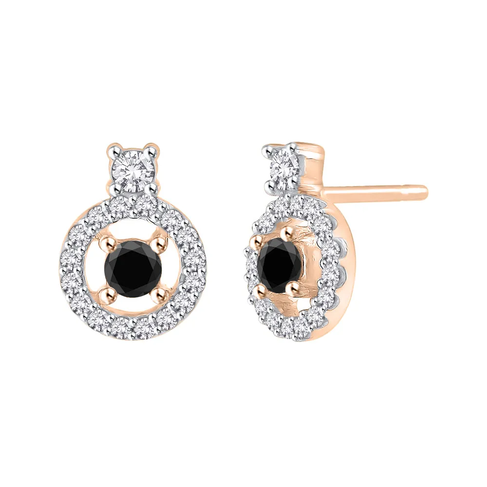 KATARINA 1/2 cttw Diamond Halo Earrings