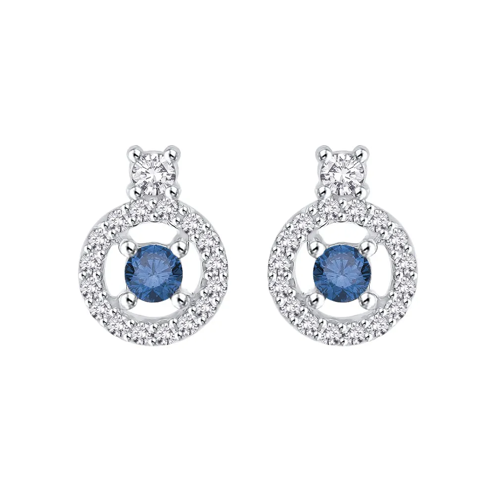 KATARINA 1/2 cttw Diamond Halo Earrings