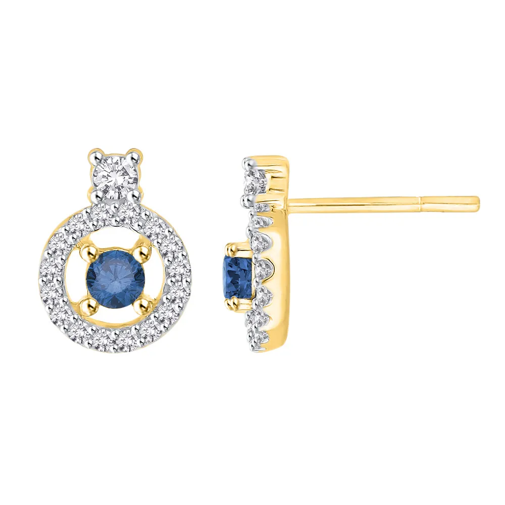 KATARINA 1/2 cttw Diamond Halo Earrings