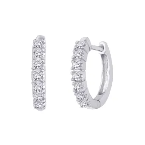 KATARINA Diamond Huggie Earrings (1/4 cttw GH, I2/I3)