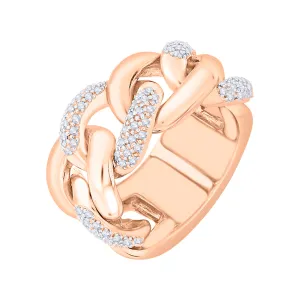 KATARINA Prong Set Diamond Twisted Fashion Ring (1/2 cttw)