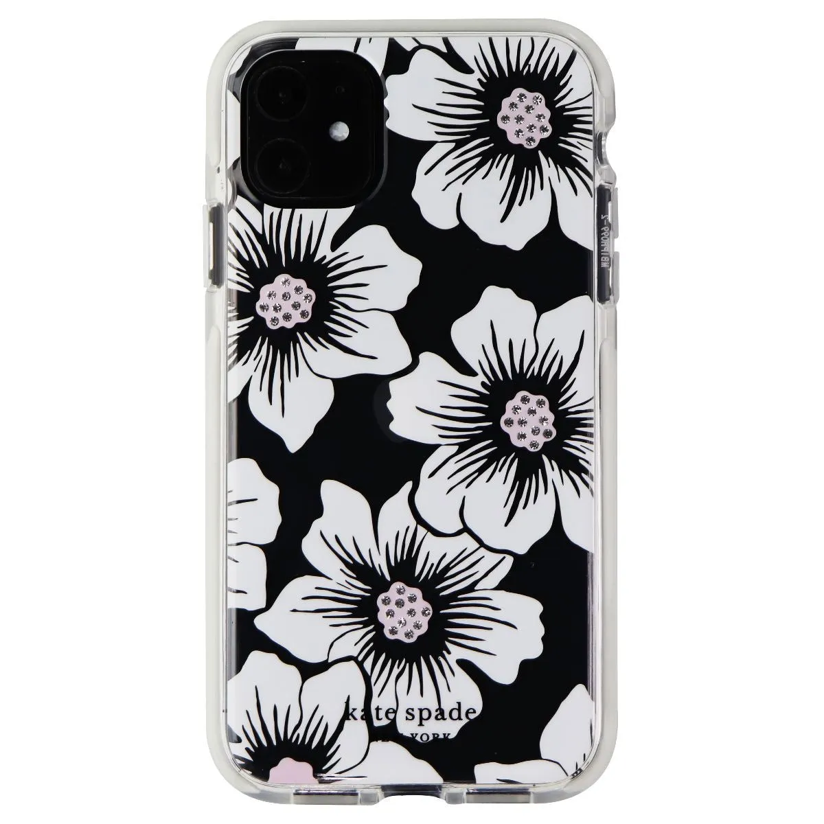 Kate Spade Defensive Hardshell Case for iPhone 11 (6.1-inch) - Hollyhock Flowers