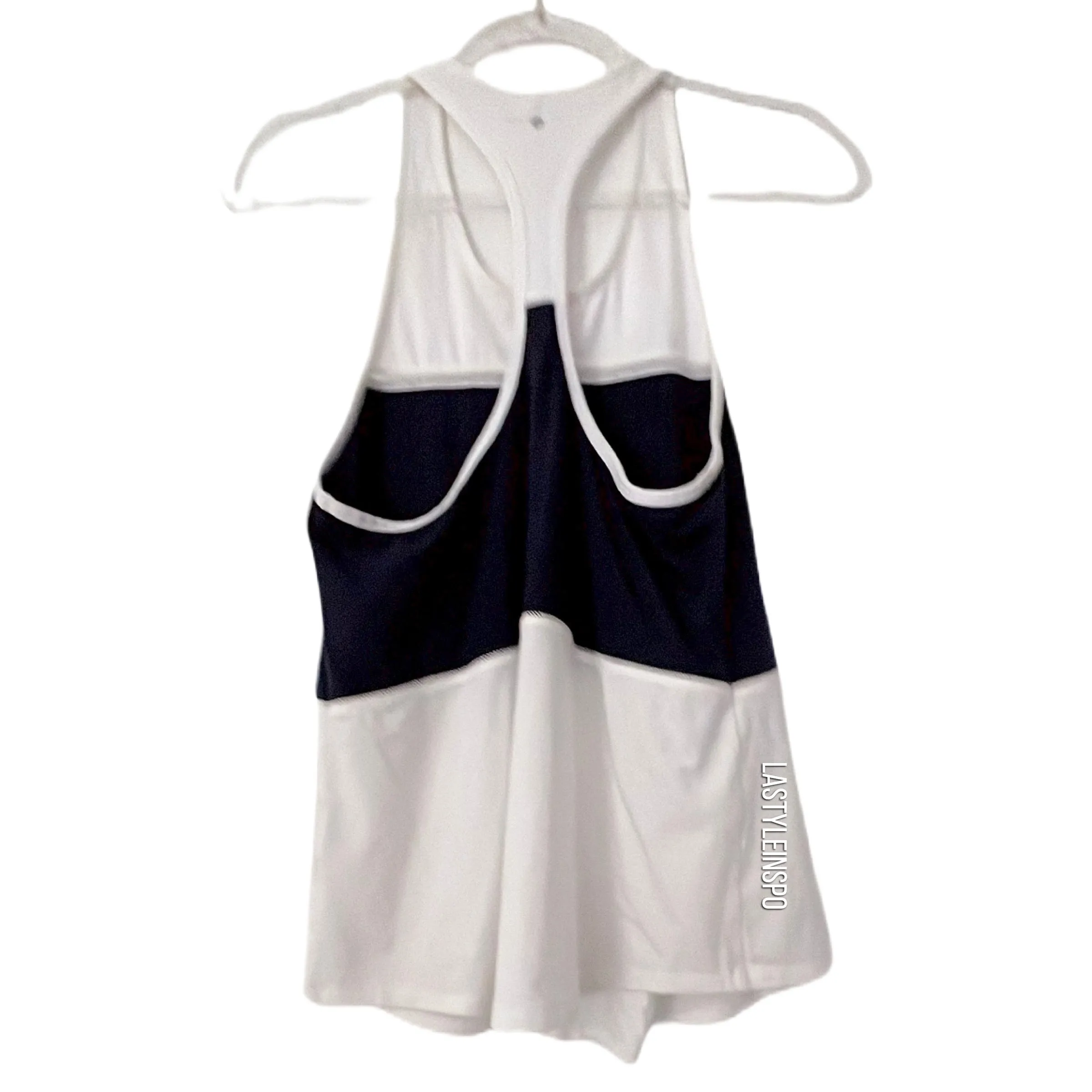 Kate Spade Tank Top Sporty White Blue Navy Small