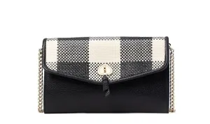 Kate Spade Women's Marti Gingham Wallet Crossbody