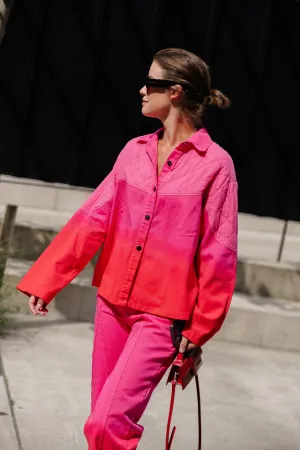 Kate tie-dye jacket pink/red