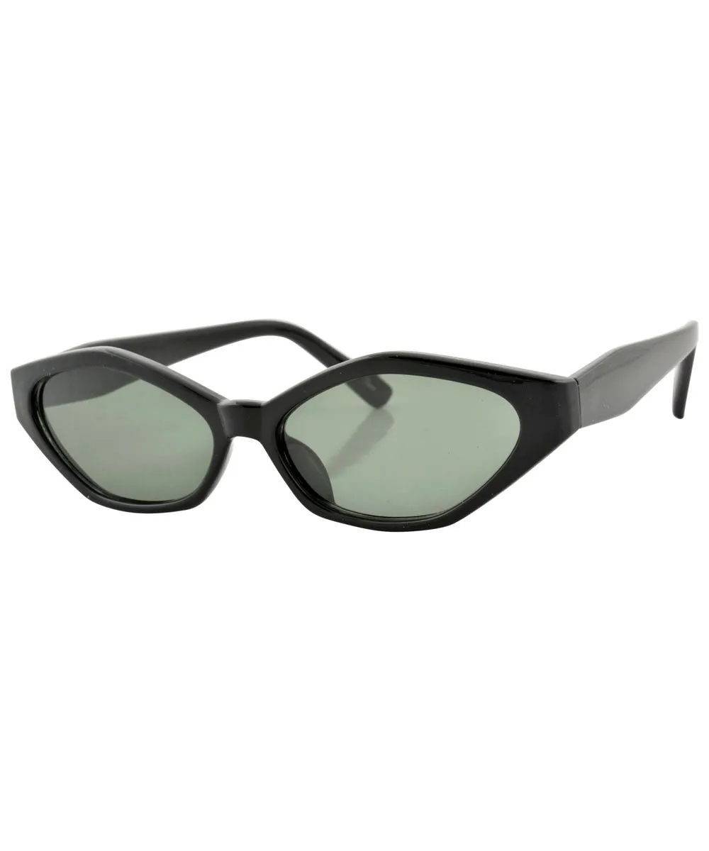 KATRA Black Cat-Eye Sunglasses