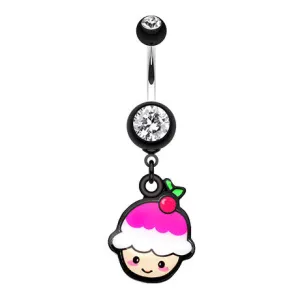 Kawaii Cherry Cupcake Belly Bar