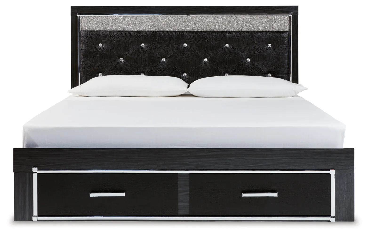 Kaydell King Upholstered Panel Storage Bed