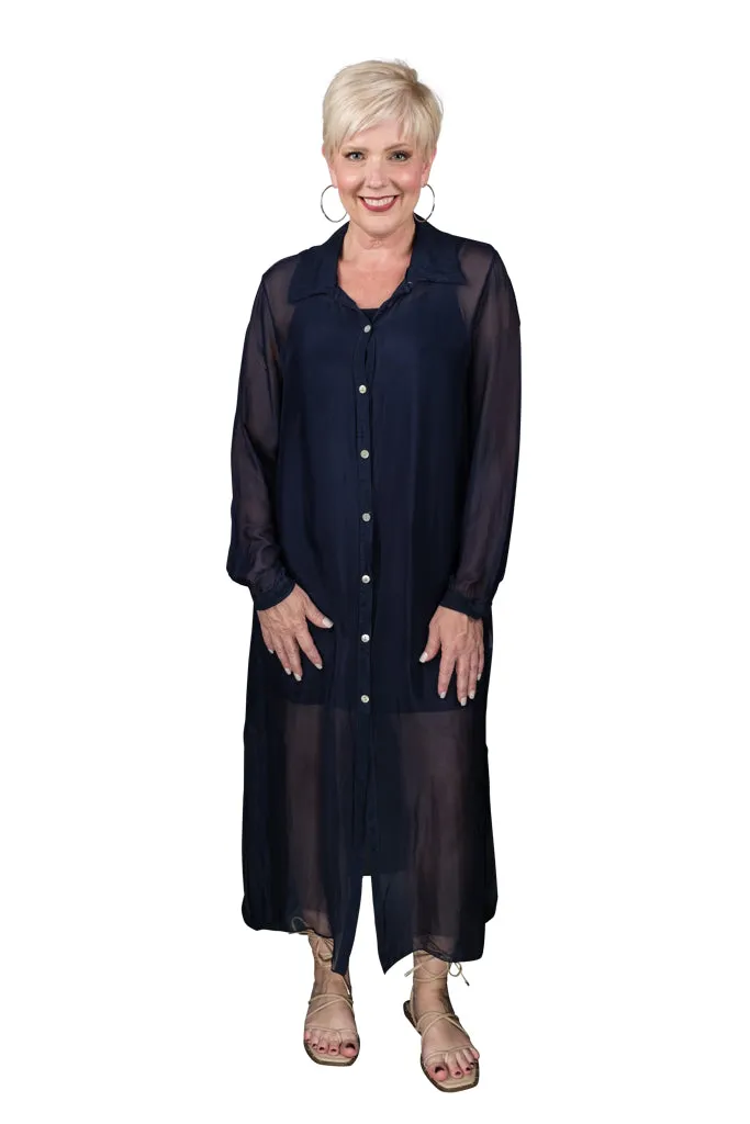 Kayne Silk Shirt Dress (DLS201) - FINAL SALE