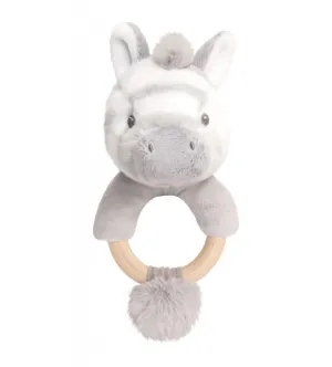 Keel Toys Keeleco Cuddle Zebra Ring Rattle 14cm