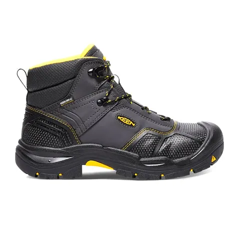 Keen Utility Logandale Waterproof Steel Toe Work Boot (Men) - Raven/Black