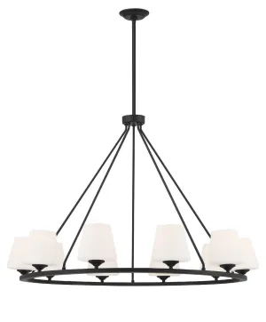 Keenan 10-Light Chandelier in Matte Black