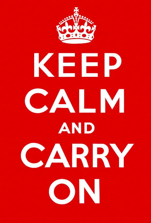 Keep Calm and Carry On Poster (Original Red)