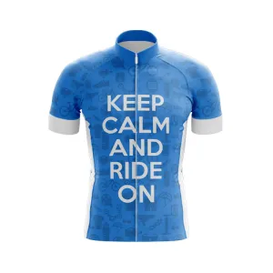 Keep Calm And Ride On Jerseys (Blue)