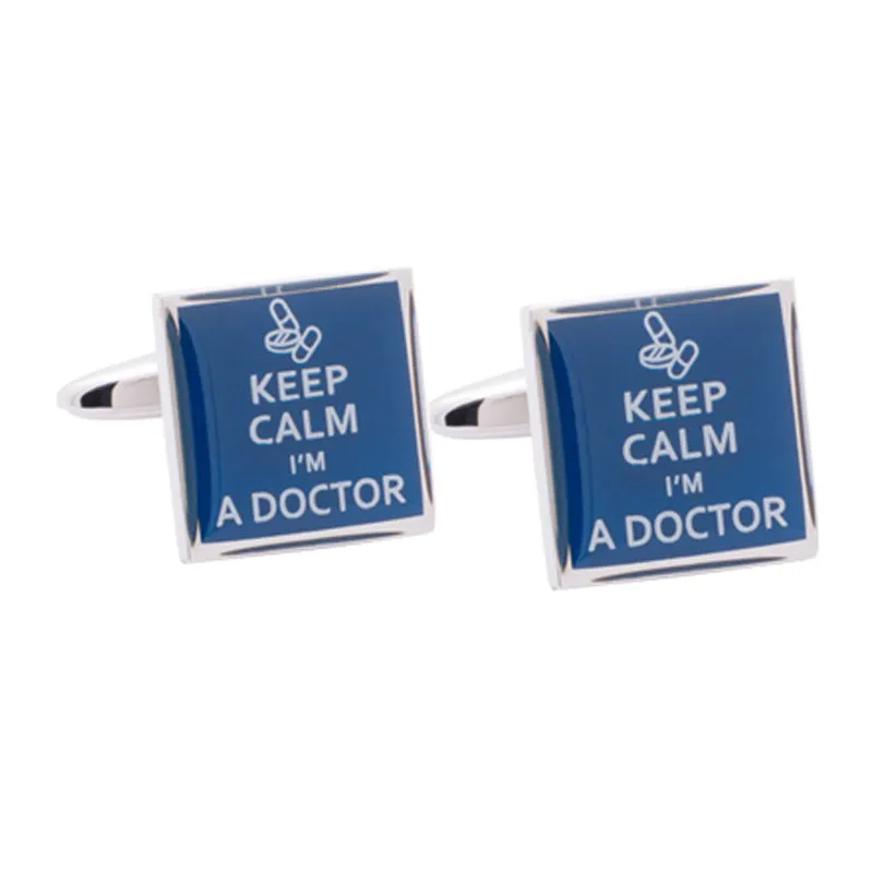 Keep Calm I'm a Doctor Cufflinks