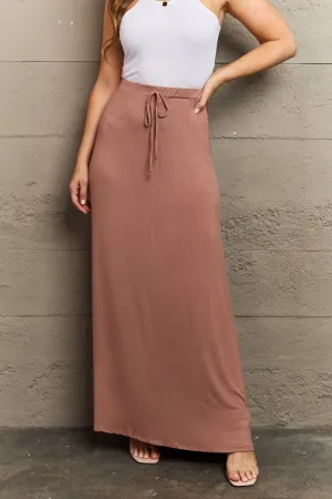 Keep the Romance Flare Maxi Skirt | Chocolate